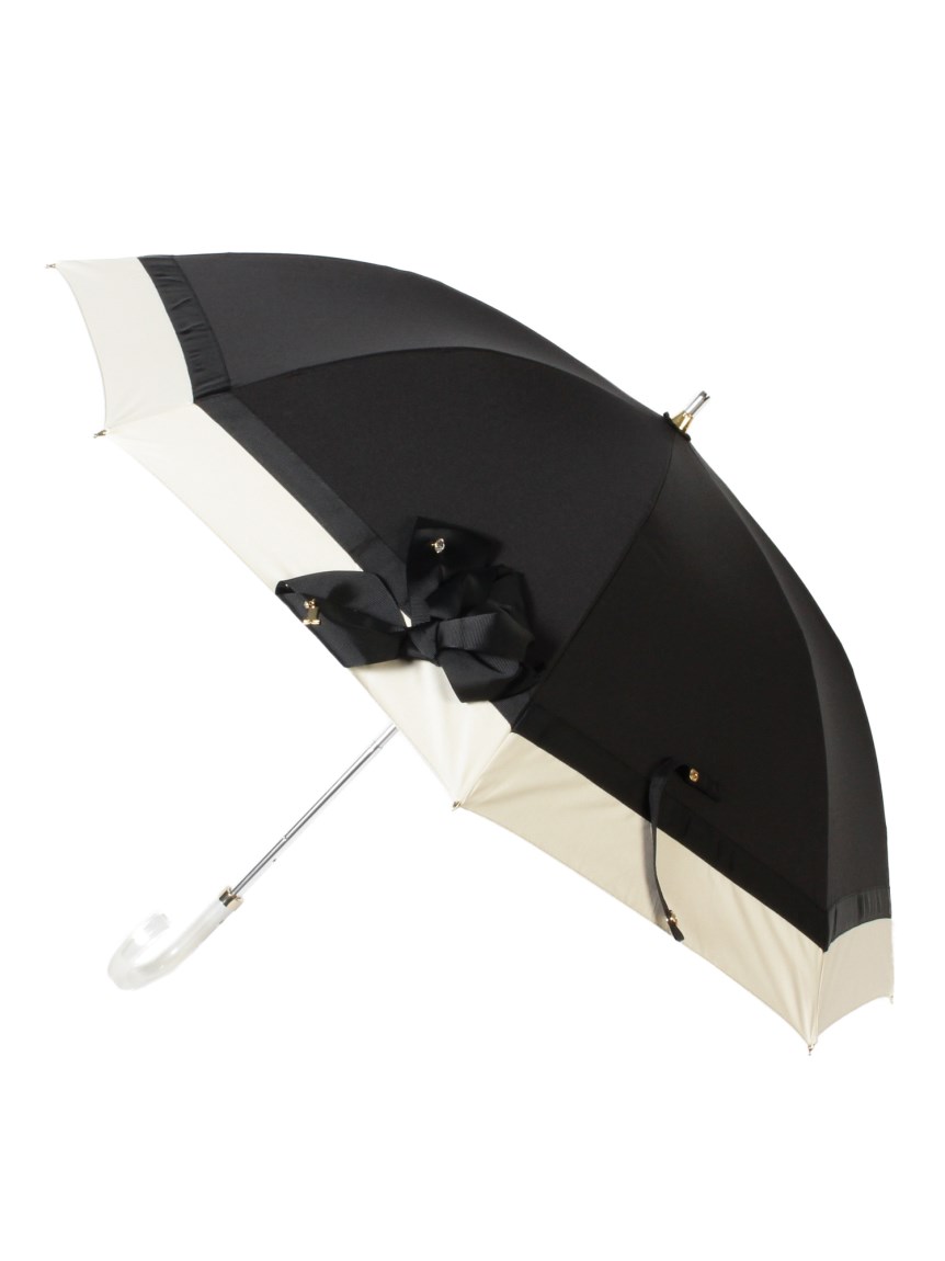 日傘】ランバン オン ブルー(LANVIN en Bleu) ビジューリボン 晴雨兼用