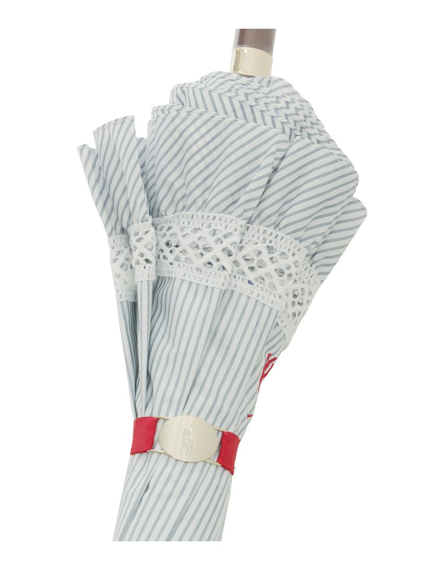 日傘】ポロ ラルフ ローレン (POLO RALPH LAUREN) ストライプフリル 長