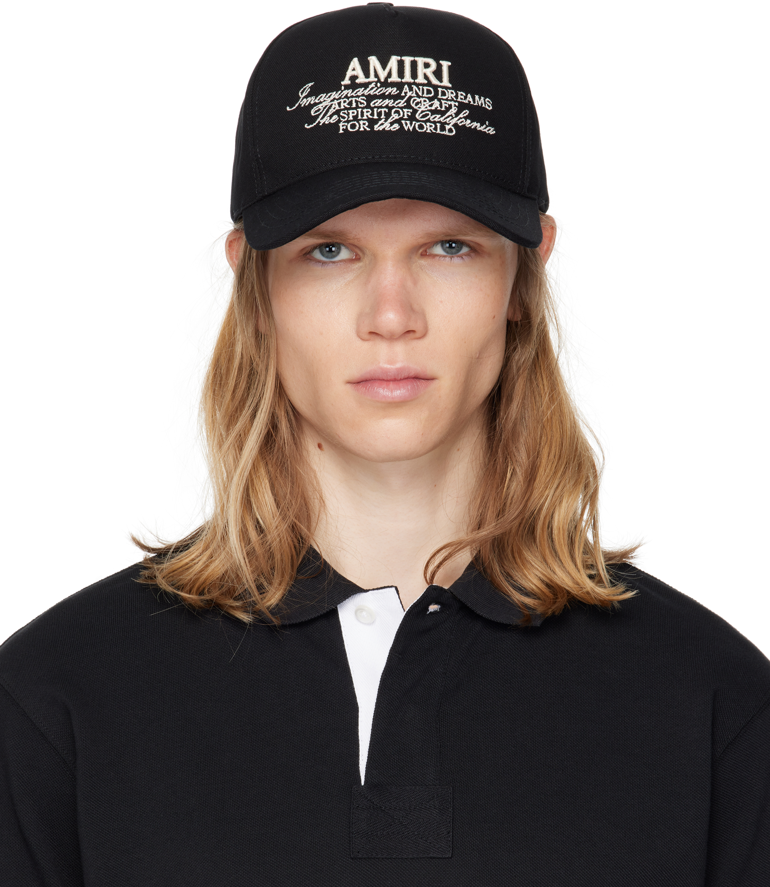 AMIRI: ブラック 'AMIRI Spirit' キャップ | SSENSE 日本