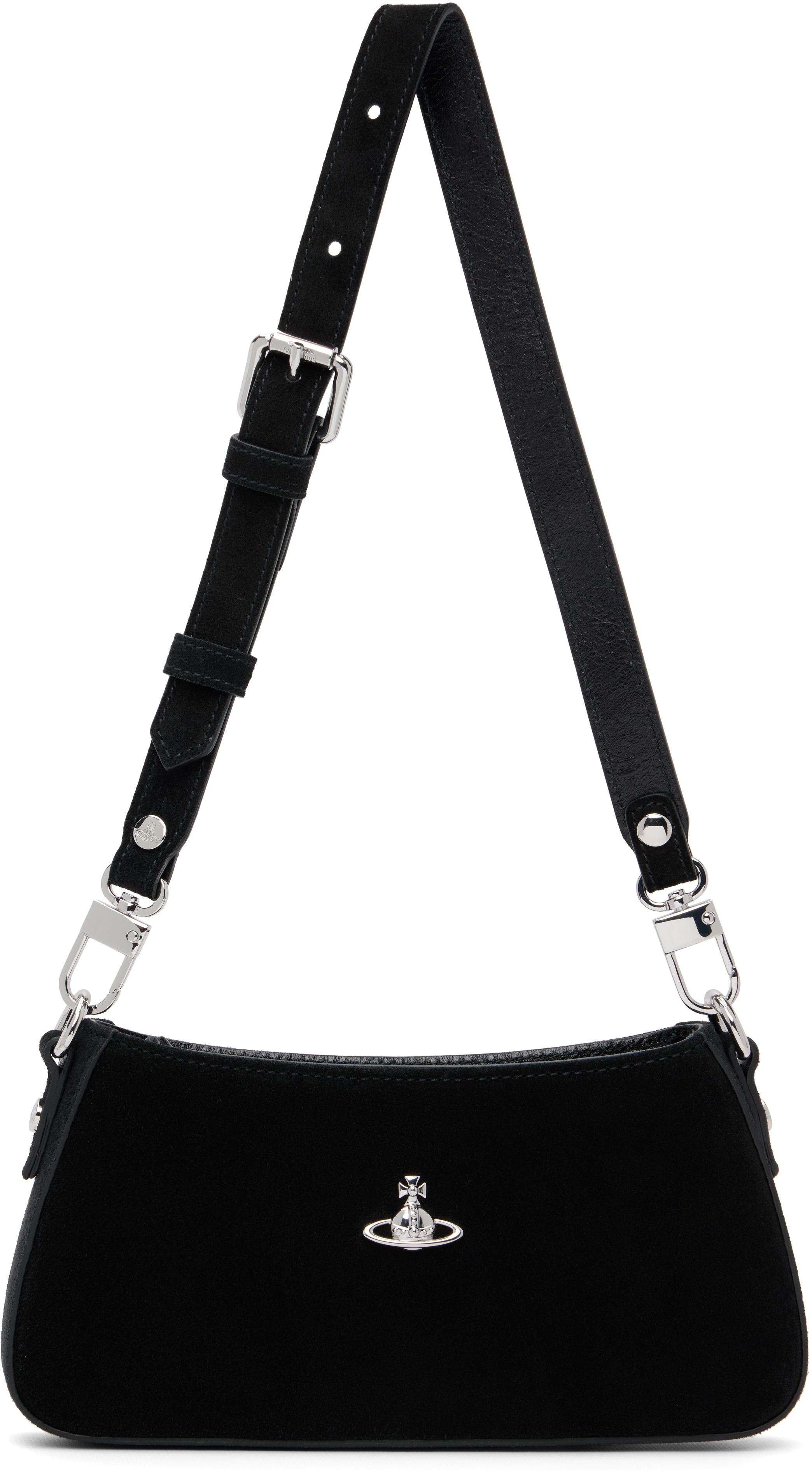 Black Tasha Shoulder Phone Bag by Vivienne Westwood on Sale