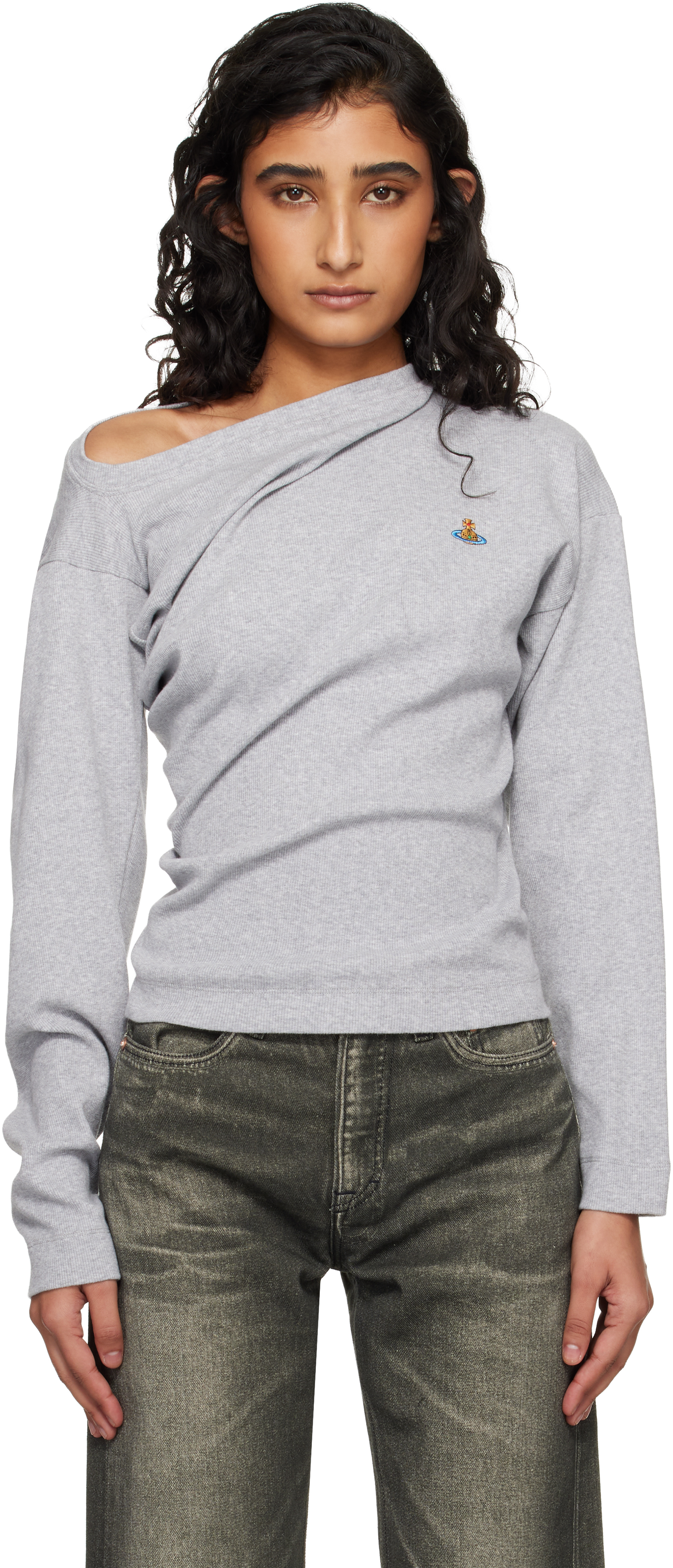 Vivienne Westwood: グレー Hebo 長袖Tシャツ | SSENSE 日本