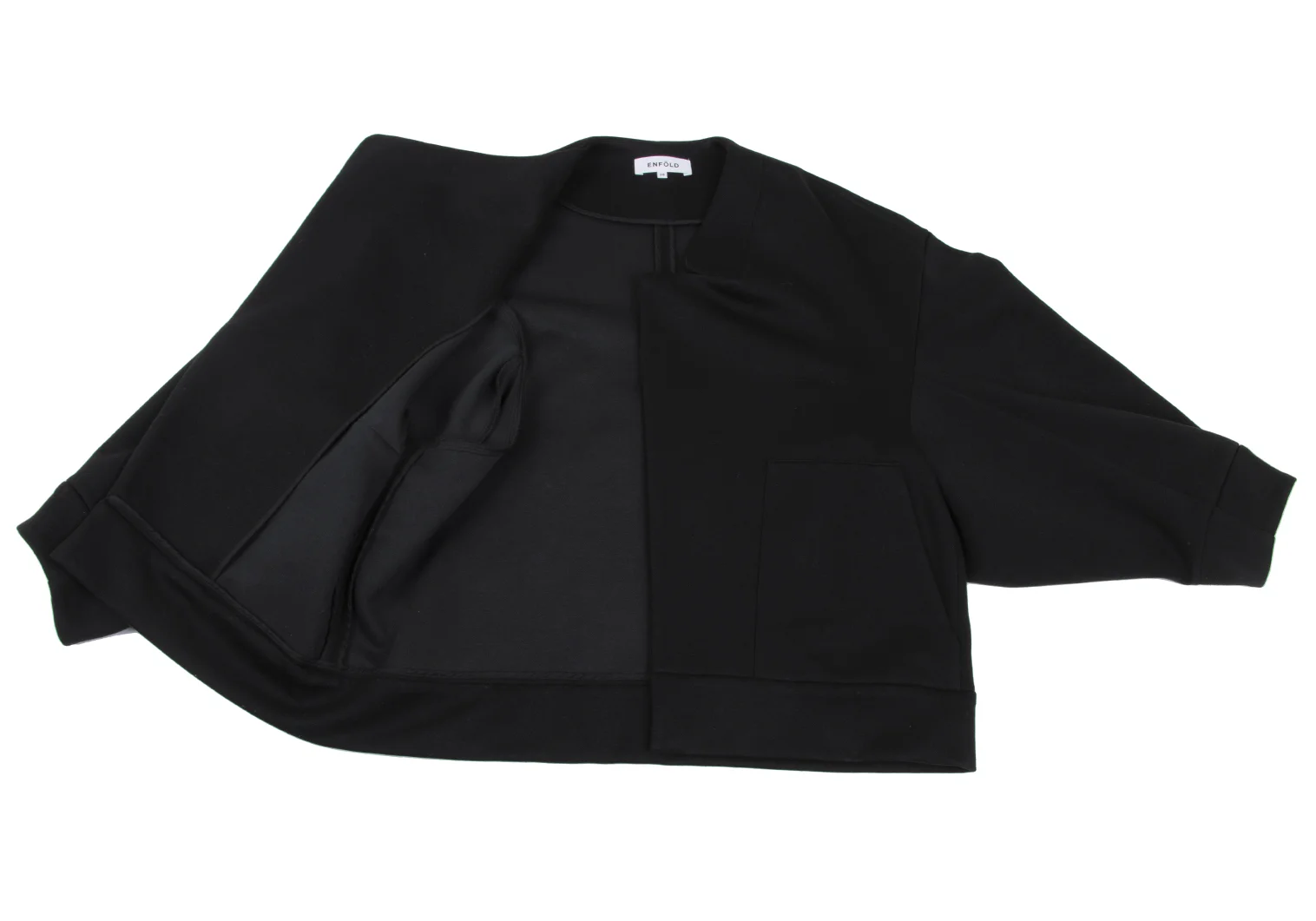 エンフォルドENFOLD ポリコットンストレッチアシンメトリージャケット