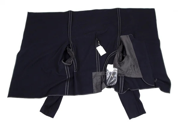 コムデギャルソンCOMME des GARCONS セーラーカラーボタンレスウール