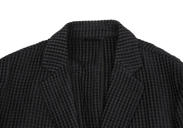 ジョルジオ アルマーニGIORGIO ARMANI ベロアストライプジャケット 黒