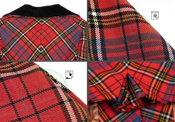 Vivienne Westwood Redmac Tartan Check Jacket Red 10 (K-116234)