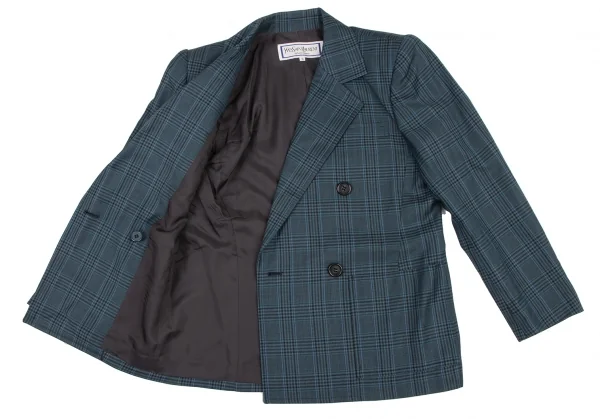 イヴサンローランYves Saint Laurent オーバーチェックセットアップ