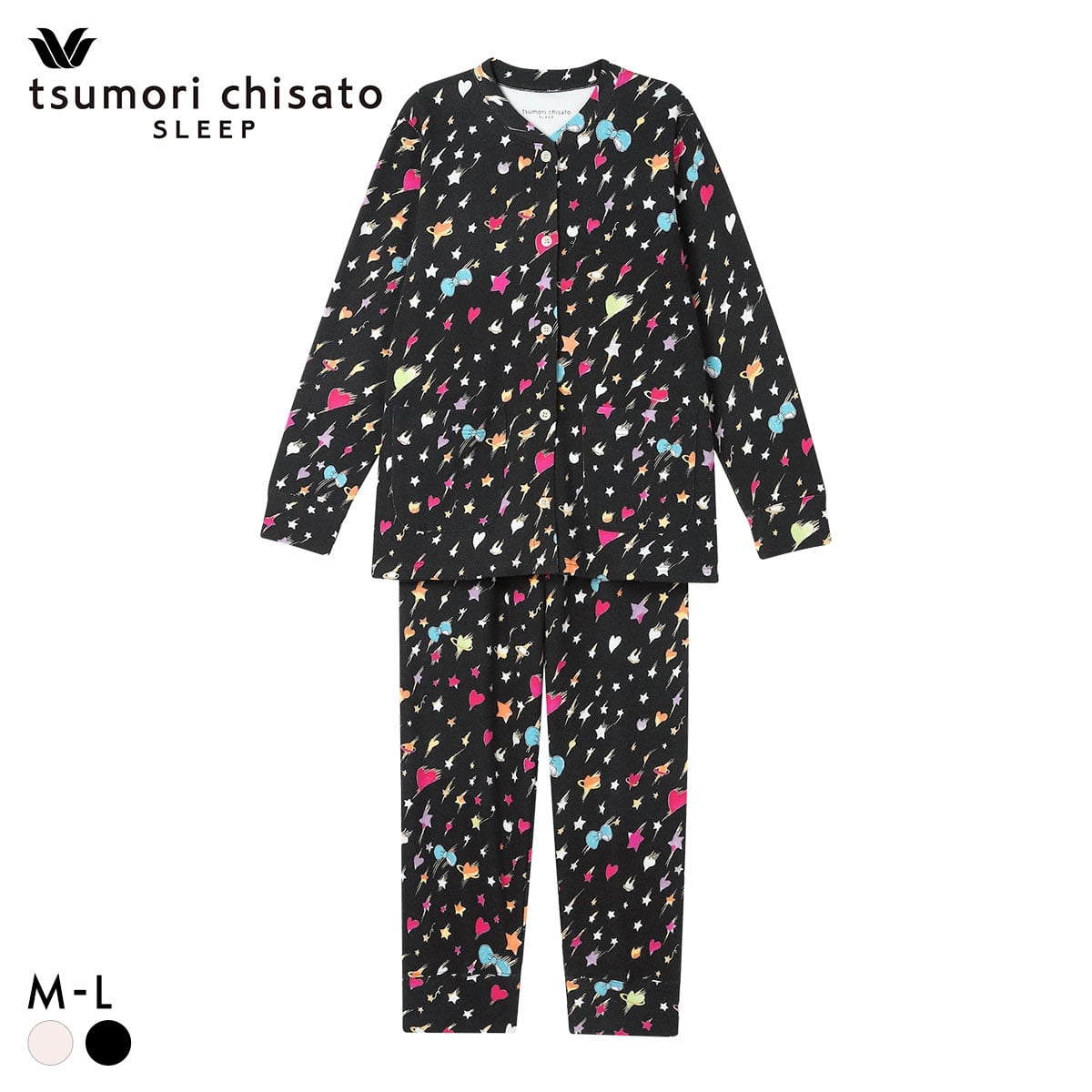 ワコール ツモリチサト スリープ 不思議の国 長袖 シャツパジャマ 上下