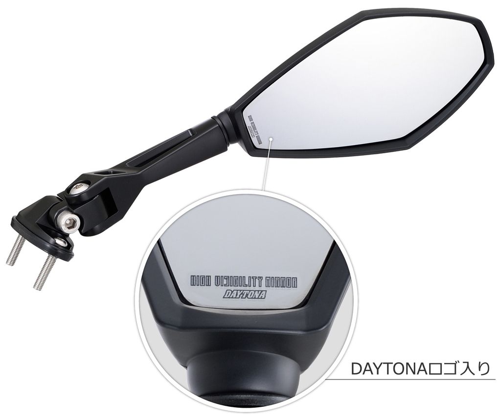 Webike | DAYTONA デイトナ ハイビジミラー ダイヤモンド ショート