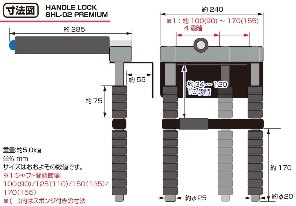 Webike | KITACO キタコ ハンドルロック SHL-02プレミアム CH-R(10／11