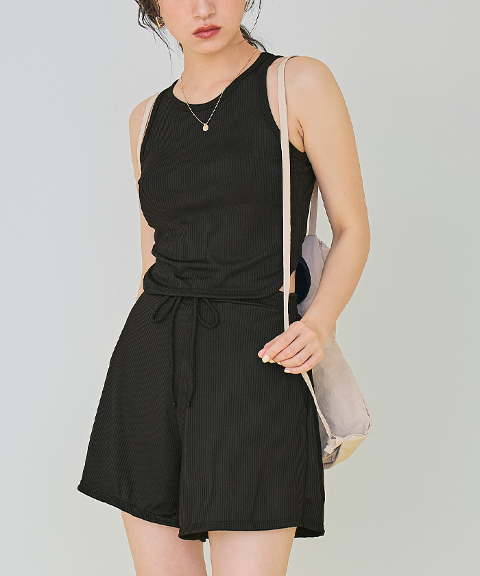 3点セット/ショートパンツ×タンクトップビキニ/水着【SEADRESS