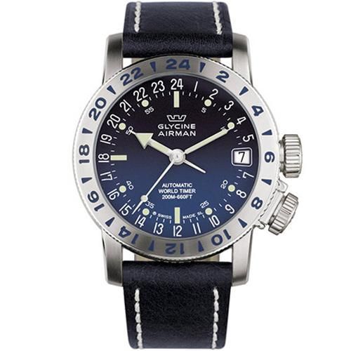 グライシン/Glycine/時計/エアマン17/3917.18-66.LB8B/ワールドタイム