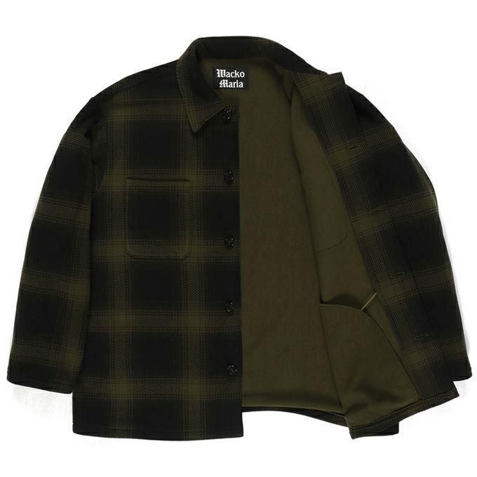 WACKO MARIA/ワコマリア/CHECK FLEECE SHIRT JACKET/チェックフリース