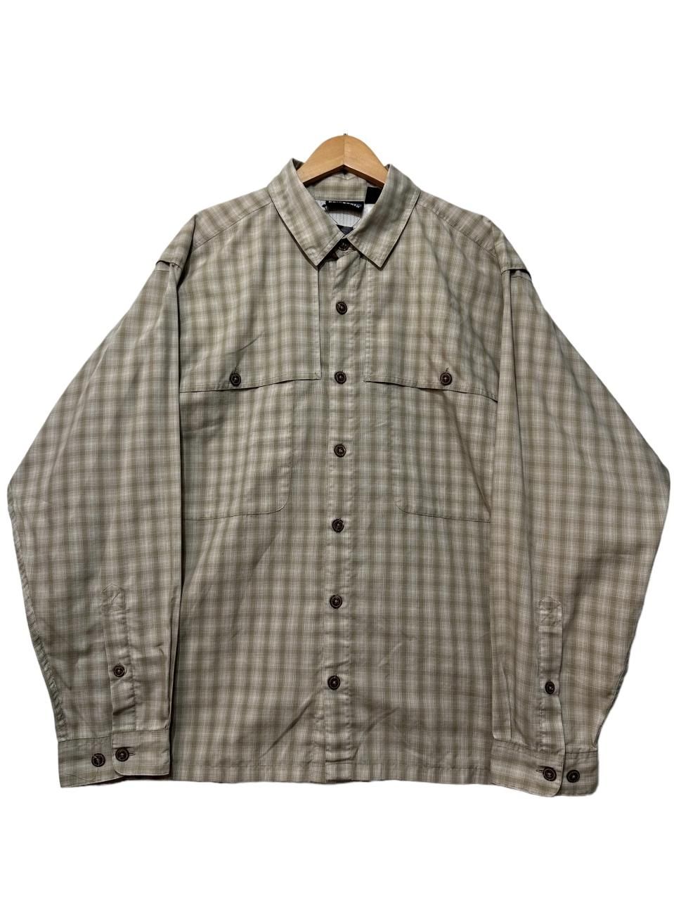 97年製 patagonia Island Hopper L/S Shirt カーキ L 90s パタゴニア
