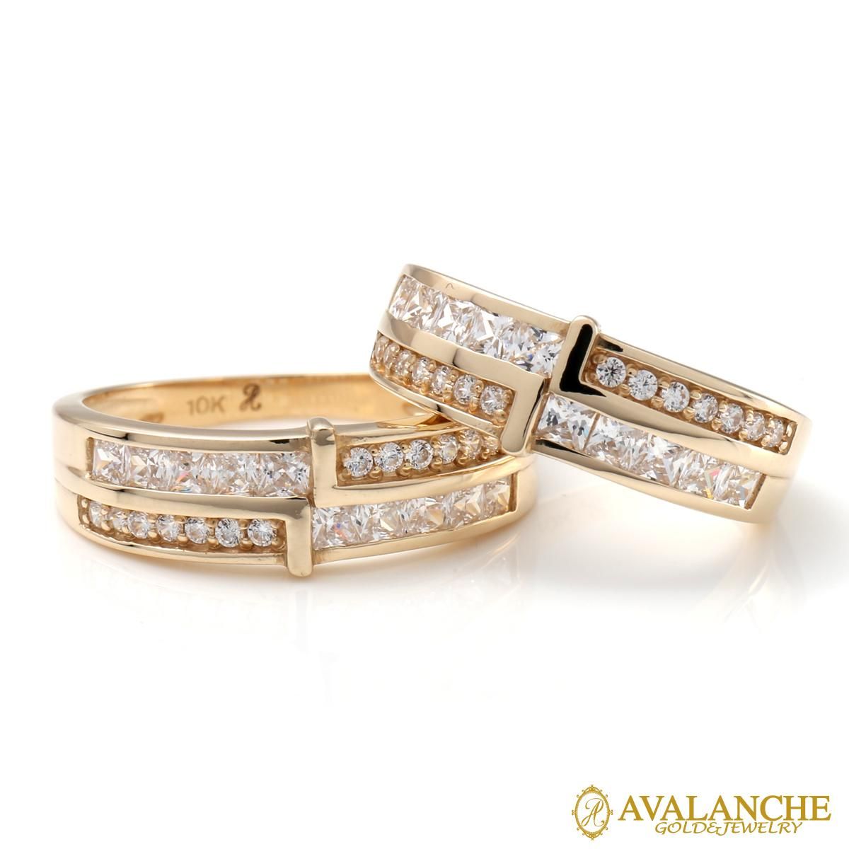 10K イエローゴールド リング 7号-25号 1-9373-01 - AVALANCHE
