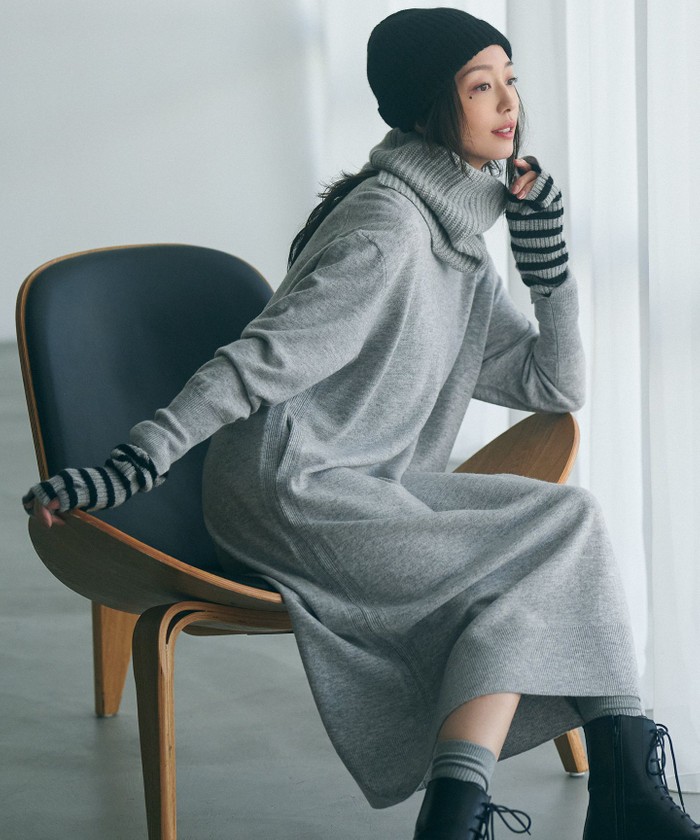 洗える】ウールカシミヤ ニットワンピース(505747345)｜阪急百貨店公式