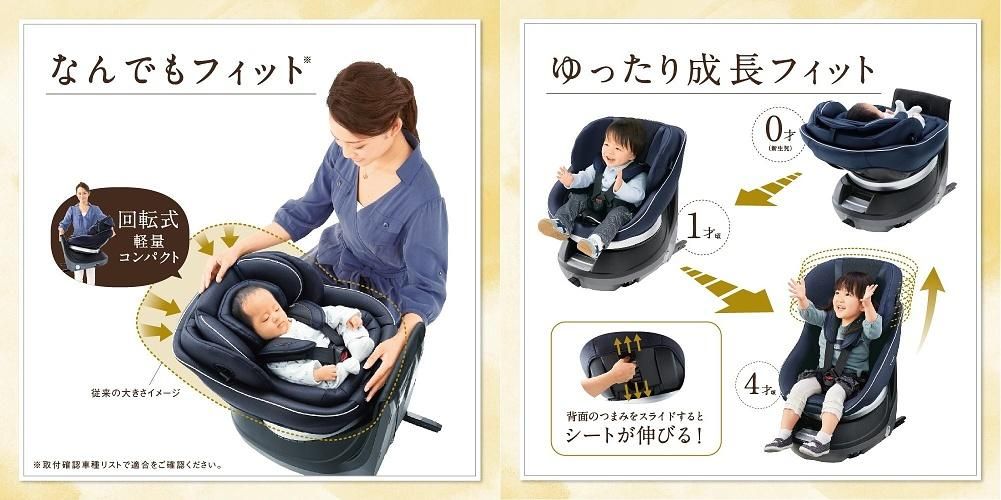 スマート ISOFIX エッグショック クルムーヴ JG-650（チャイルドシート