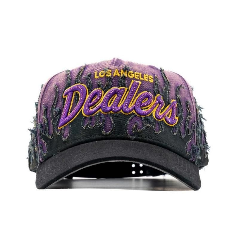 THE HAT DEALERS / L.A. PURPLE FLAMES SNAPBACK CAP - GANGSTA MARKET