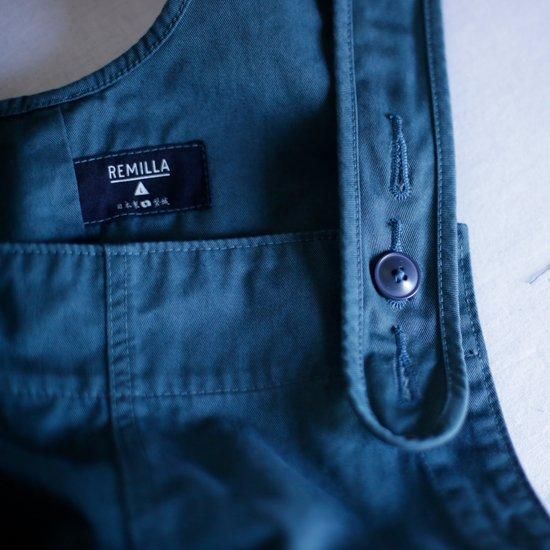 remilla レミーラ｜ボートジップスモック (ブルーグレイ)(不思議な横