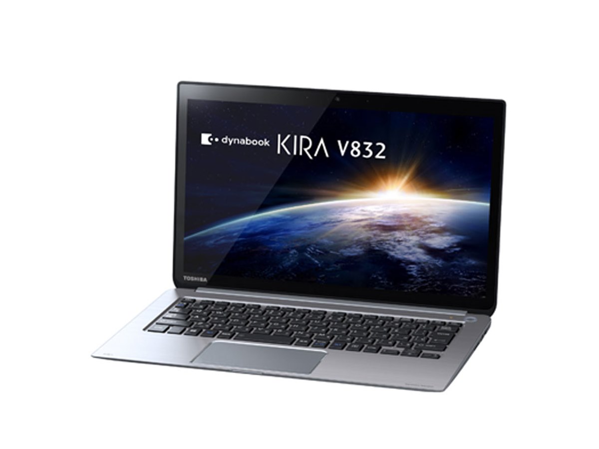東芝、国内初の13.3型WQHD液晶搭載Ultrabook「dynabook KIRA V832