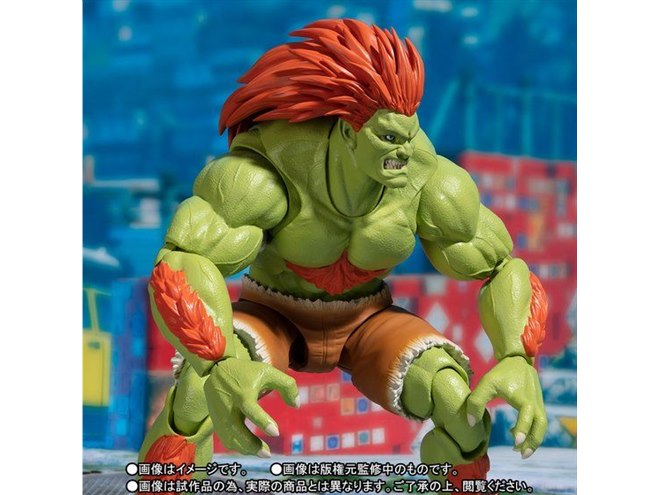 ストII」ブランカのフィギュア発売、“放電技”のやられイメージ