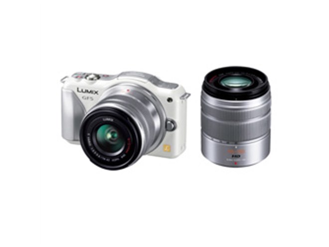 パナソニック、「LUMIX GF5」に新型の標準ズームをセットにしたダブル