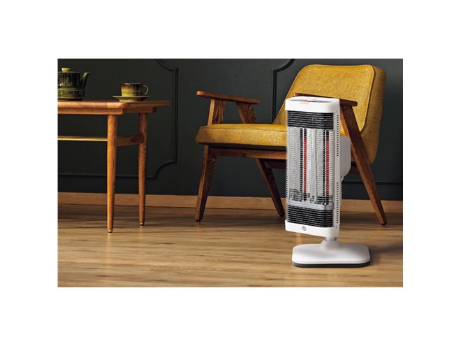 コロナ、1.8m先までふく射熱が届く遠赤外線電気暖房機「コアヒート」に