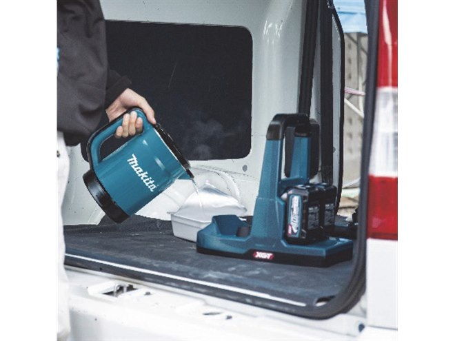 マキタ、別売り40Vmaxバッテリー並列で最大3Lの湯を沸かせる充電式