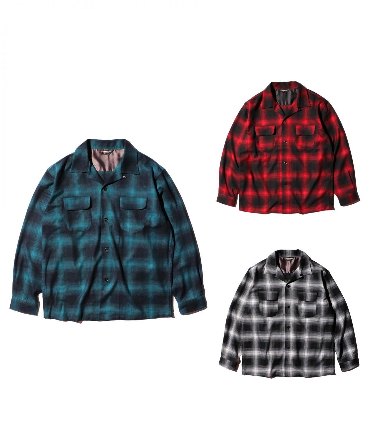 TOWNCRAFT / 50S W-FLAP OPEN COLLAR SHIRTS