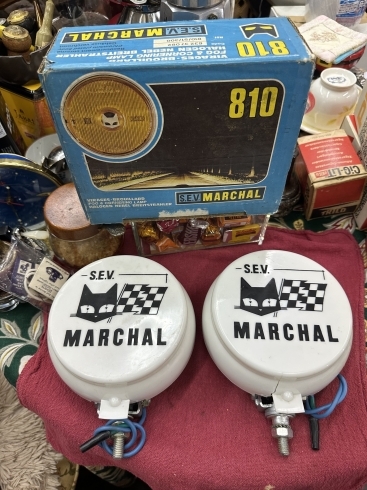 MARCHAL 810 フォグランプ デッドストック イエローレンズ 当時物