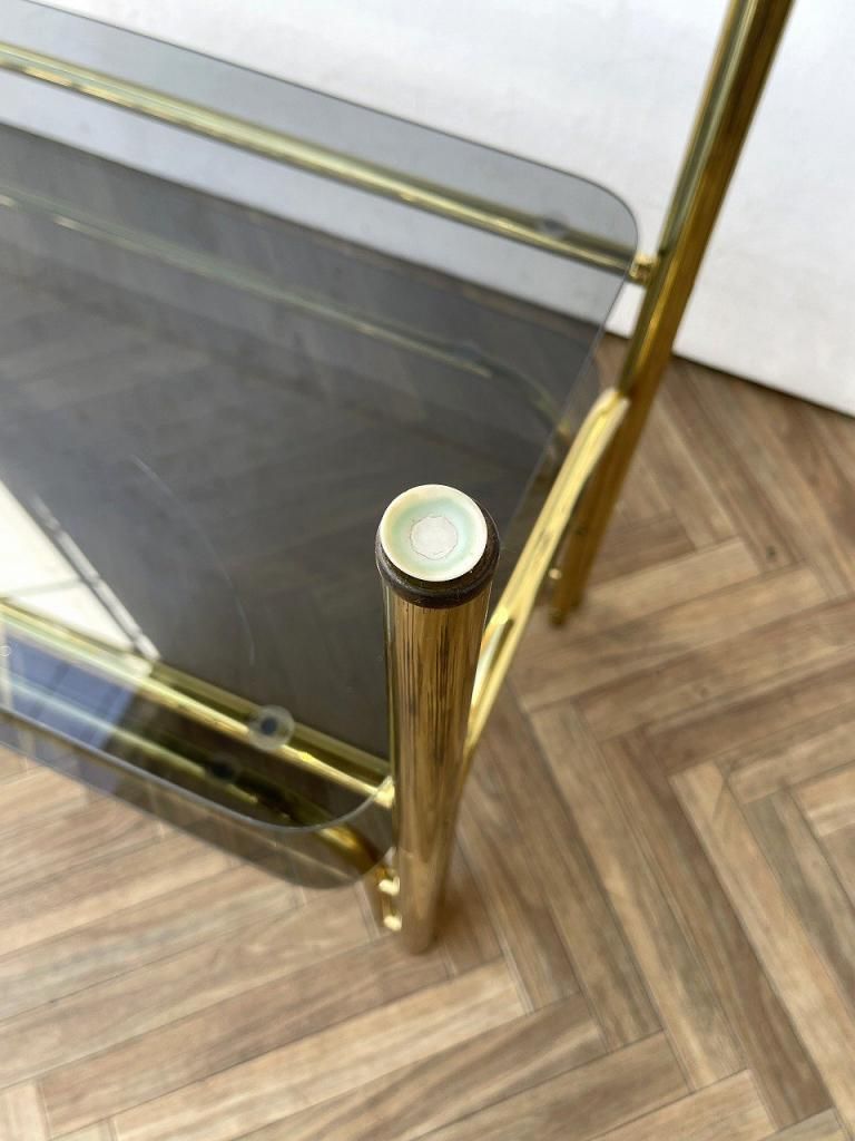 1970-80's ヴィンテージ ガラストップ ディスプレイテーブル