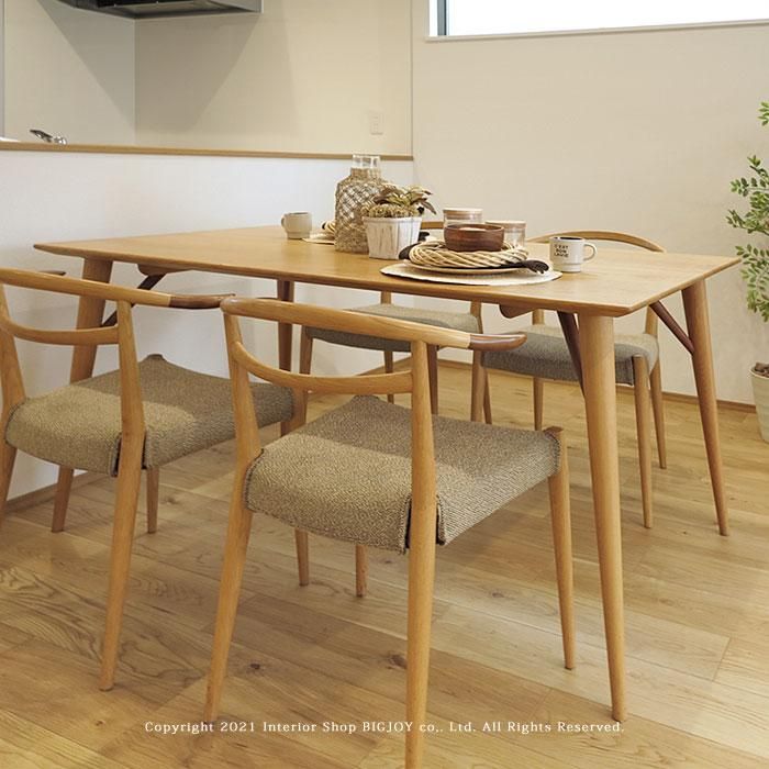 日進木工/White Wood ダイニングテーブル 北欧テイスト 受注生産商品 4