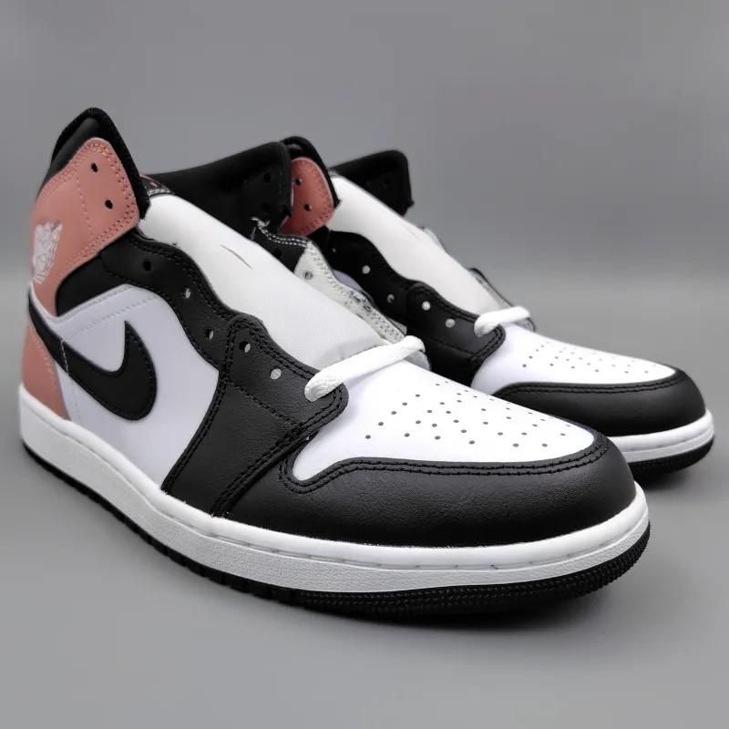 エア ジョーダン 1 ミッド DQ8426-100 ホワイト/ピンク/ブラック