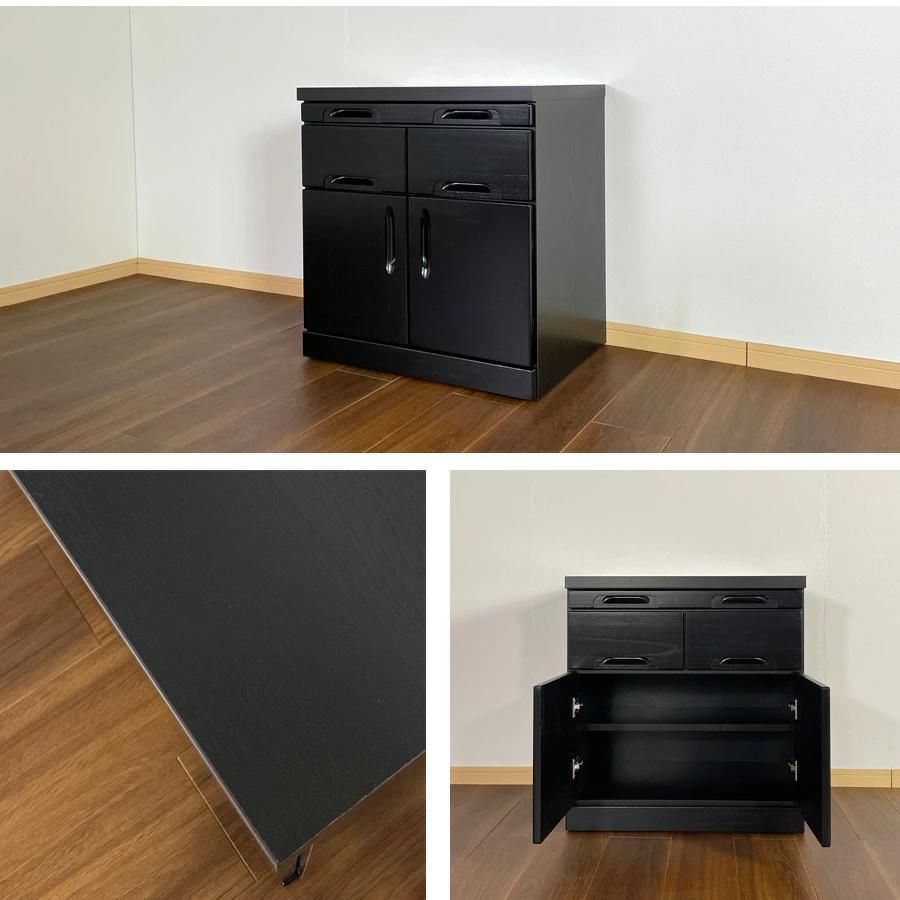 前板には雰囲気のある桐無垢材を使用！隠し台輪に貴重品などを隠して