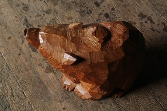 引間二郎（木歩）木彫り熊