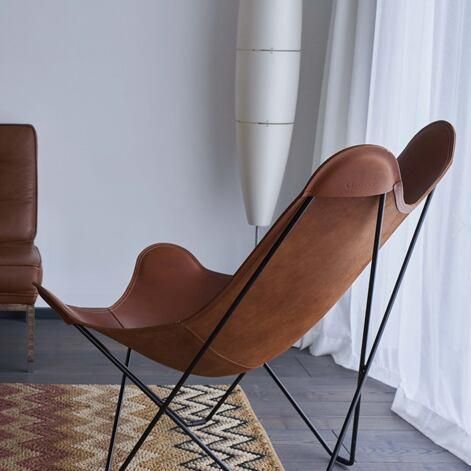 cuero】BKF BUTTERFLY CHAIR MARIPOSA BROWN LEATHER | バタフライ