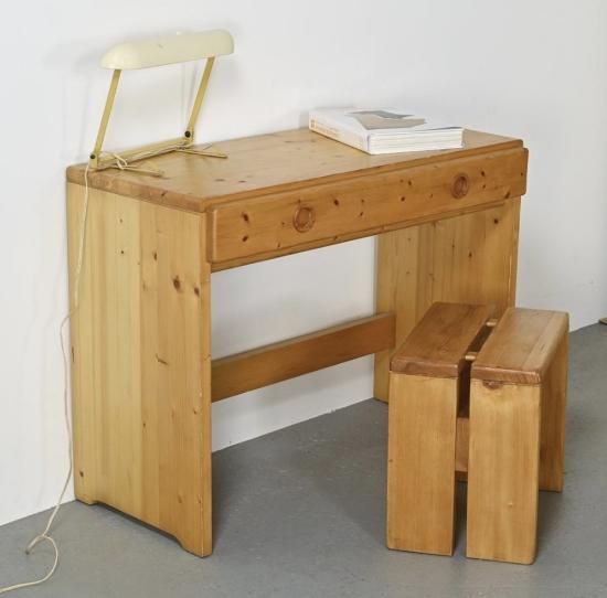 シャルロット ペリアン レザルク 木製デスク チェア 1970年代