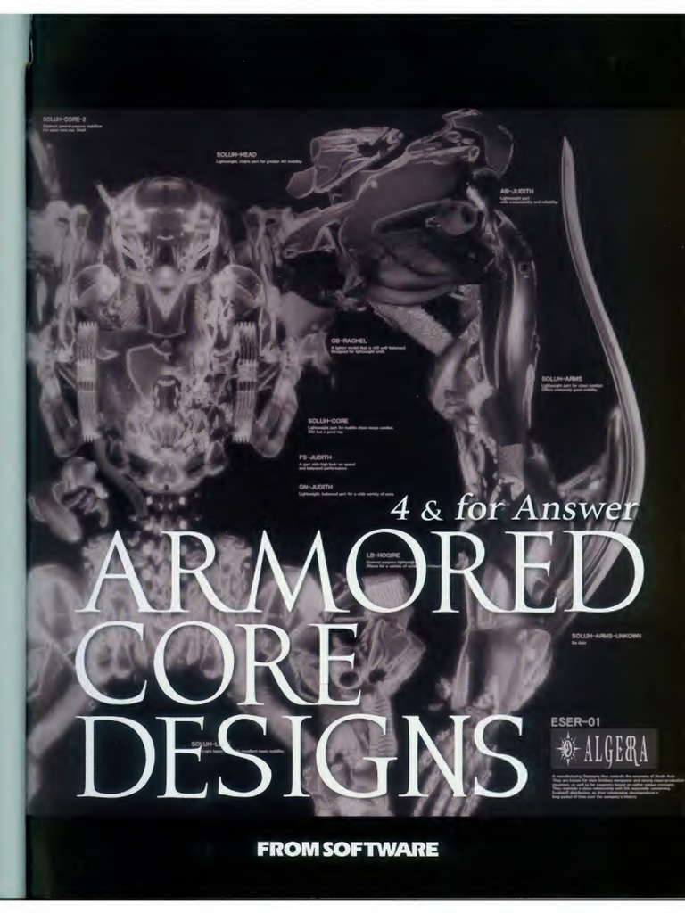 Armored Core Designs 4 & For Answer - Text | PDF