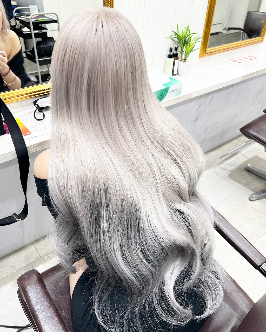 ハイトーンカラー/シールエクステ/ホワイトカラー/ギャル：L180666490