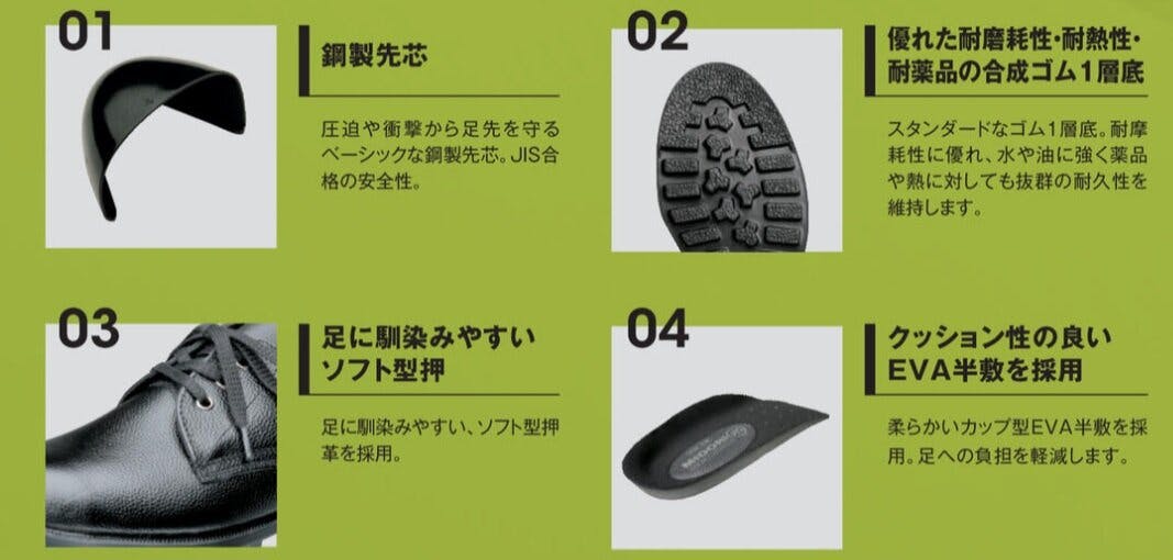 ミドリ安全 安全靴 ブラック 26.0cm メンズ レディース V251N 作業靴