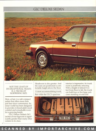 1985 Mazda GLC Brochure - ImportArchive