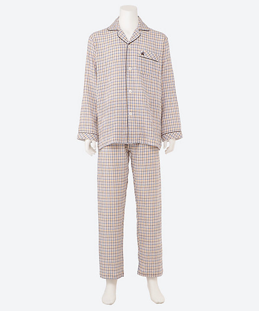 パジャマ やわらかダブルガーゼチェック 0126035721