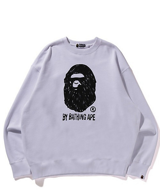 スウェット HAND DRAW APE HEAD CREWNECK
