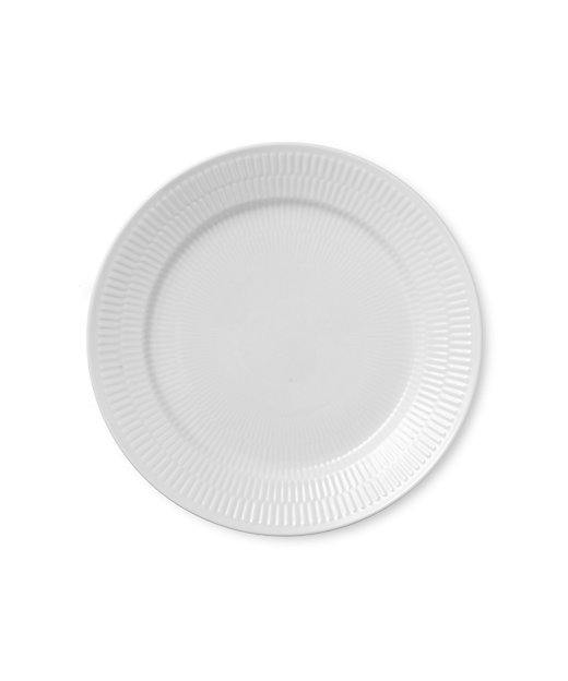 ホワイトフルーテッド プレート25cm | ROYAL COPENHAGEN/ロイヤル