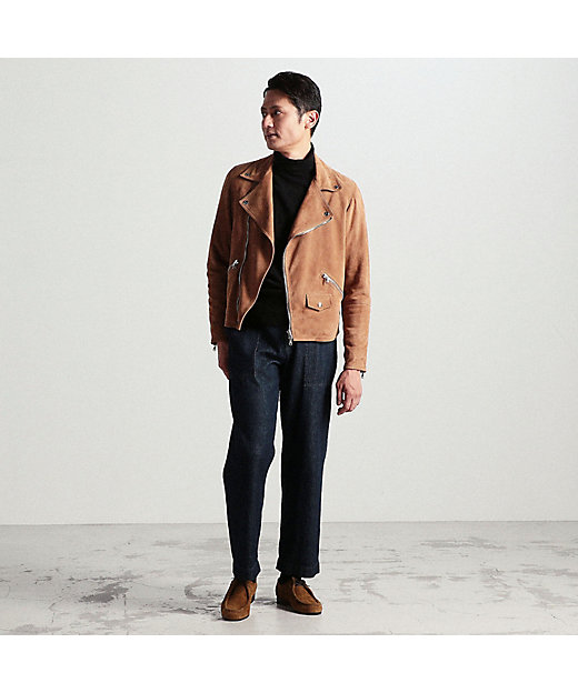 別注】DENIM×TOMORROWLAND ゴートスエード ダブル