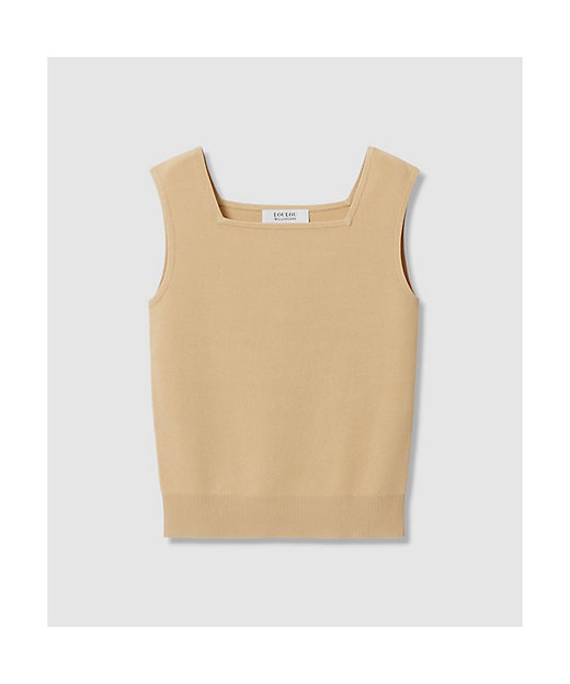 LOULOU WILLOUGHBY】スクエアタンクトップ