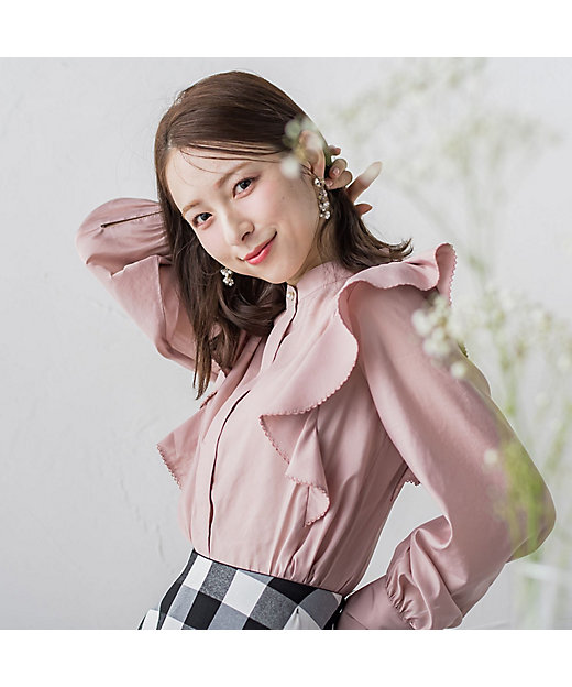 刺繍フリルブラウス≪洗濯機で洗える≫ | QUEENS COURT（Women