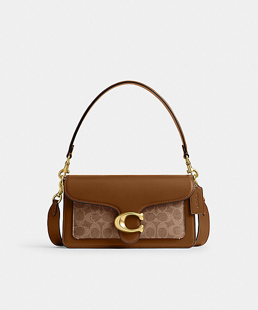 タビー ショルダー バッグ 26・シグネチャー キャンバス | COACH