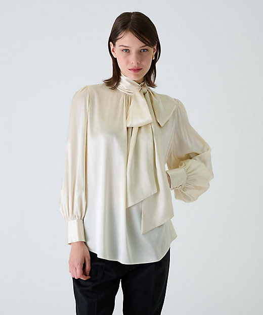 シルクボウタイブラウス | BOURGE (Women)/ブールジュ | 三越伊勢丹