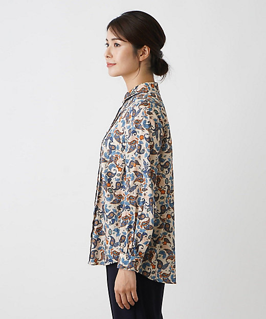 ペイズリー柄シャツブラウス | Leilian (Women)/レリアン | 三越伊勢丹