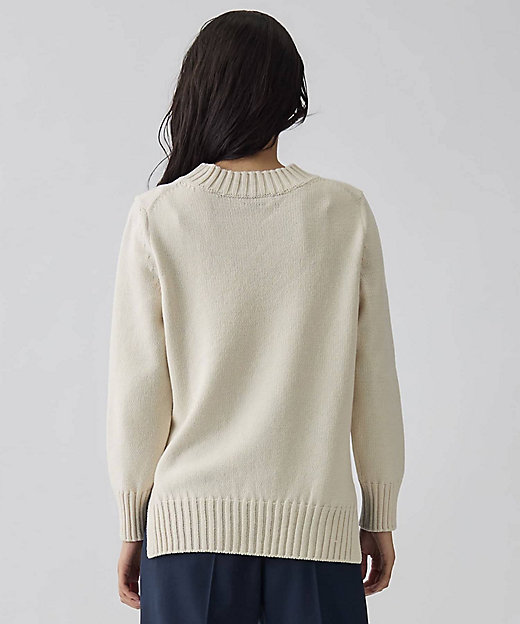 5ゲージインターシャ編みニット | LANVIN COLLECTION (Women